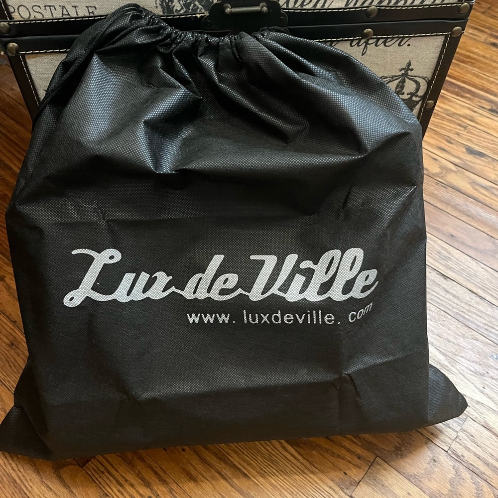 Lux de Ville Glittery Pink and Black Blast Off Tote - Picture 4 of 6
